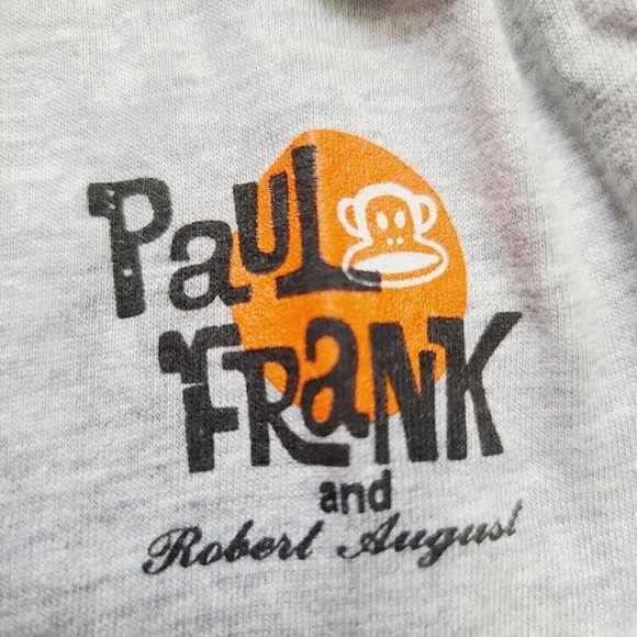 Vintage Paul Frank Tshirt, Unisex, Robert August, Grey, Small - Picture 3 of 6